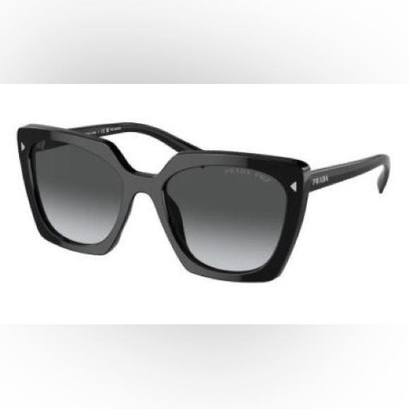 Prada PR23ZSF 54mm Square Sunglasses in Black NWT 377$ - Picture 7 of 16